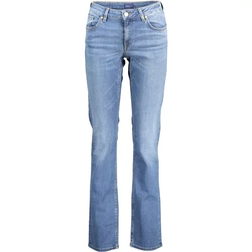 Blaue Slim-Fit Waschjeans Gant - Gant - Modalova