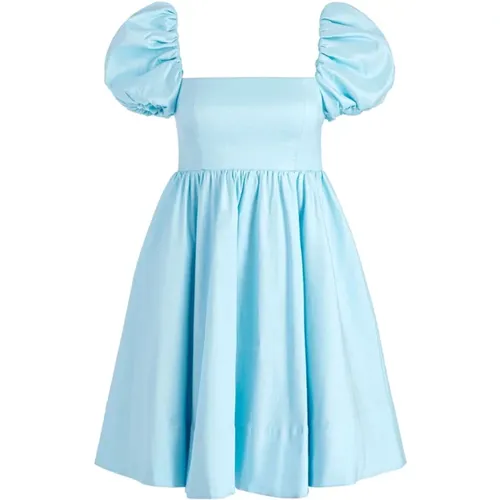 Klares Blaues Kleid mit Eckigem Ausschnitt - alice + olivia - Modalova