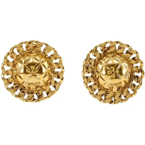 Pre-owned Metal earrings , female, Sizes: ONE SIZE - Chanel Vintage - Modalova