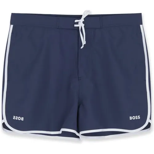 Luna Swimshorts Navy , male, Sizes: L, M - Hugo Boss - Modalova