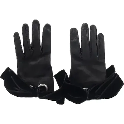 Pre-owned Leather gloves , unisex, Sizes: ONE SIZE - Alexander McQueen Pre-owned - Modalova
