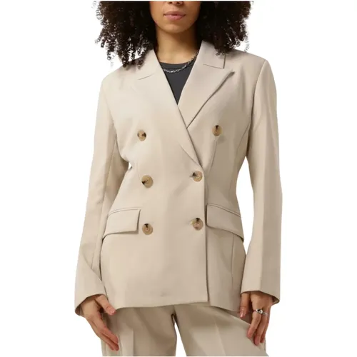 Beiger Taillierter Blazer für Damen - Second Female - Modalova