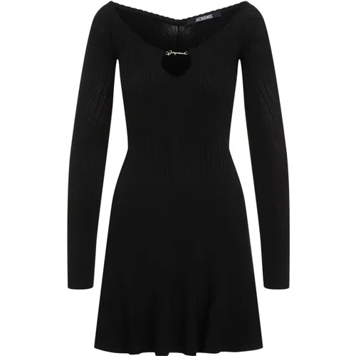 Schwarzes Elegantes Mini-Kleid Aw24 , Damen, Größe: S - Jacquemus - Modalova