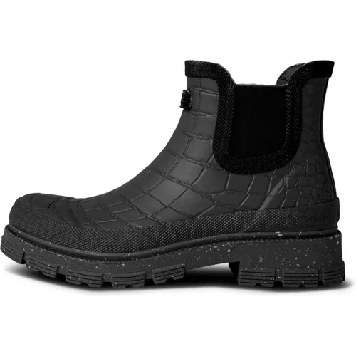 Croco Wasserdichter Gummistiefel , Damen, Größe: 40 EU - Woden - Modalova