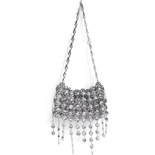 Silver Handbag Model P040 , female, Sizes: ONE SIZE - Paco Rabanne - Modalova