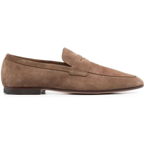 Suede Moccasin Shoes , male, Sizes: 8 UK, 9 UK, 7 UK - TOD'S - Modalova