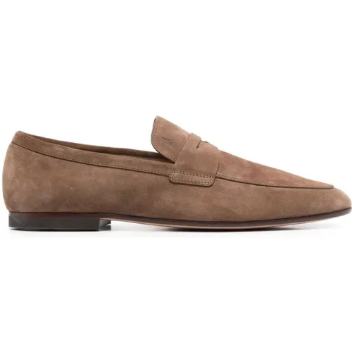 Suede Moccasin Shoes , male, Sizes: 9 UK - TOD'S - Modalova