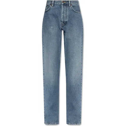 Jeans with vintage effect , female, Sizes: XS, S, 2XS - Moschino - Modalova