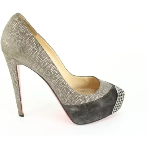 Pre-owned Canvas heels , female, Sizes: 6 1/2 UK - Christian Louboutin Pre-owned - Modalova