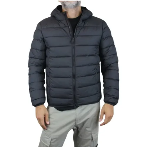 Quilted Hooded Down Jacket , male, Sizes: S - Ecoalf - Modalova