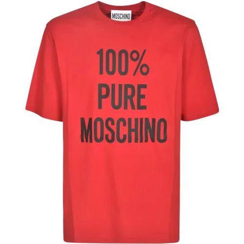 Stylish T-shirts and Polos , male, Sizes: XL - Moschino - Modalova