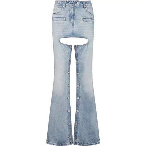 Denim Flared Jeans , female, Sizes: W26 - Courrèges - Modalova