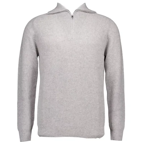 Hellgrauer Pullover , Herren, Größe: 2XL - Profuomo - Modalova