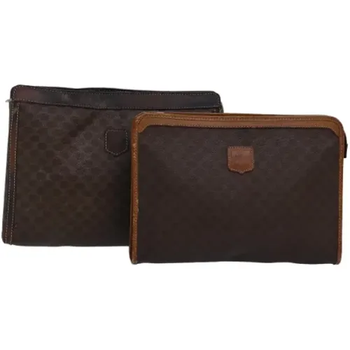 Pre-owned Leder clutches , Damen, Größe: ONE Size - Celine Vintage - Modalova