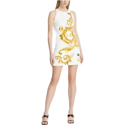 Abstract Watercolour Mini Dress , female, Sizes: XS, 2XS - Versace Jeans Couture - Modalova