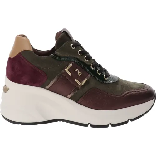 Leather Sneakers for Women , female, Sizes: 3 UK, 6 UK, 5 UK - Nerogiardini - Modalova