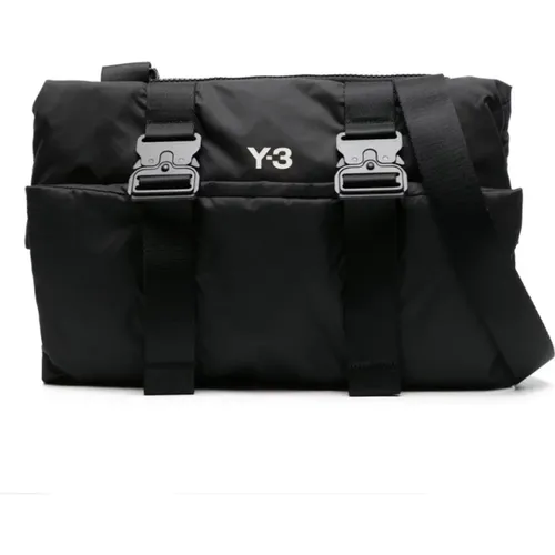 Nylon Shoulder Bag with Zipper , male, Sizes: ONE SIZE - Y-3 - Modalova