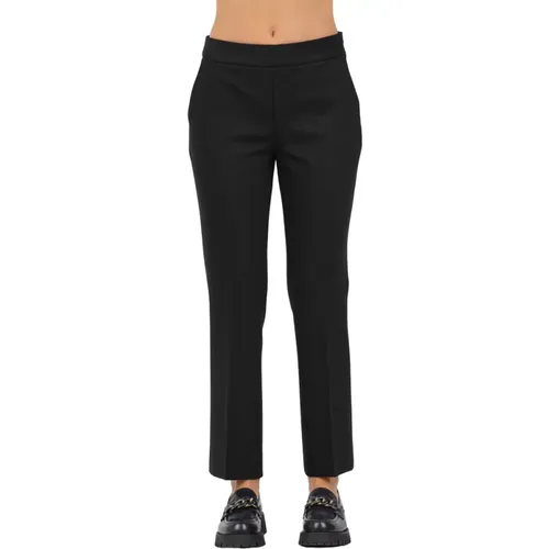 Clean Side Zip Pants , female, Sizes: XS, S - Via Masini 80 - Modalova