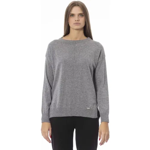 Langarm Rundhals Pullover , Damen, Größe: M - Baldinini - Modalova