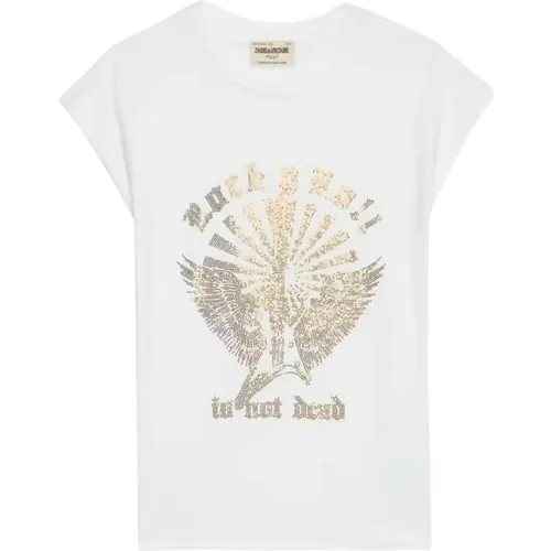 Rock'n'Roll Guitar Wings Tank Top , Damen, Größe: M - Zadig & Voltaire - Modalova