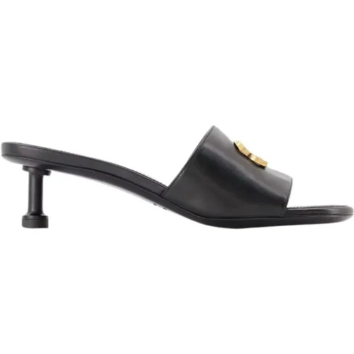 Gold Heeled Mules , female, Sizes: 4 UK - Balenciaga - Modalova