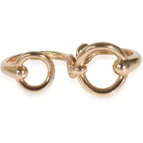 Pre-owned Rose Gold rings , female, Sizes: ONE SIZE - Hermès Vintage - Modalova