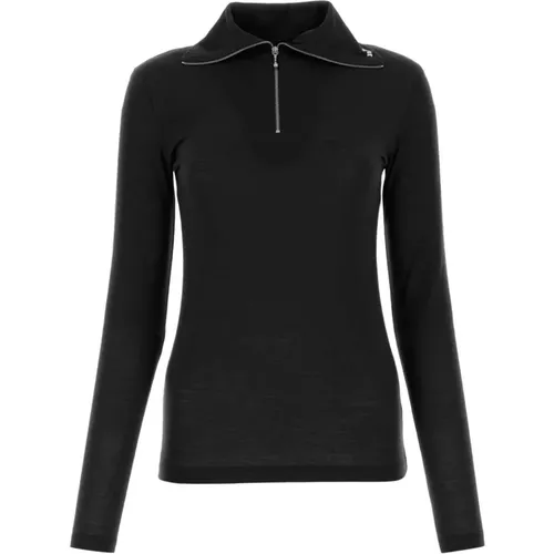 Stilvolles Schwarzes Polyester-Blend-Top , Damen, Größe: L - Jil Sander - Modalova