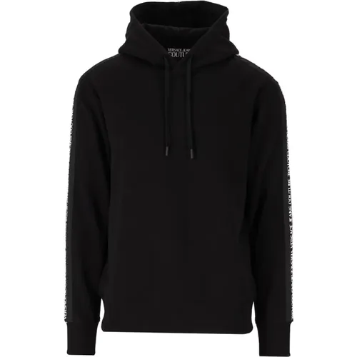 Logo Tape Layered Hoodie , Herren, Größe: M - Versace Jeans Couture - Modalova