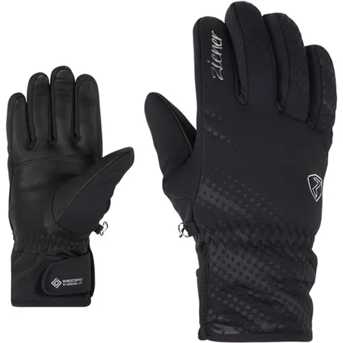 Schwarze Karoi Winter Sport Handschuhe , Damen, Größe: 8 IN - Ziener - Modalova