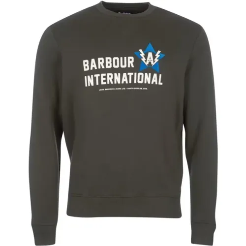 Legacy A7 Sweatshirt - Inspired by Motor Racing , male, Sizes: L - Barbour - Modalova