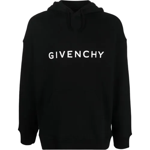 Schwarzer Logo-Print Hoodie , Herren, Größe: S - Givenchy - Modalova