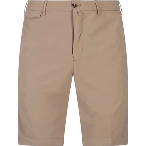Braune Bermuda-Shorts mit Taschen , Herren, Größe: L - PT Torino - Modalova