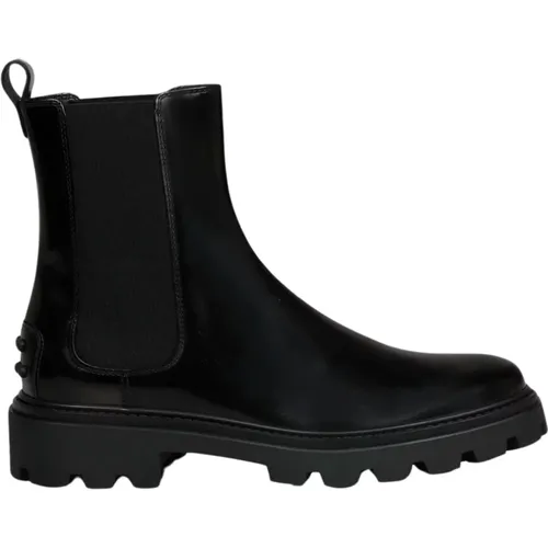 Matte Leather Chelsea Ankle Boot , female, Sizes: 4 1/2 UK - TOD'S - Modalova