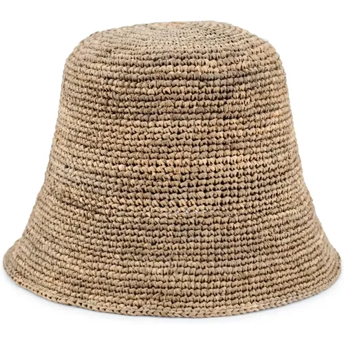 Woven Raffia Hat , female, Sizes: ONE SIZE - Ibeliv - Modalova