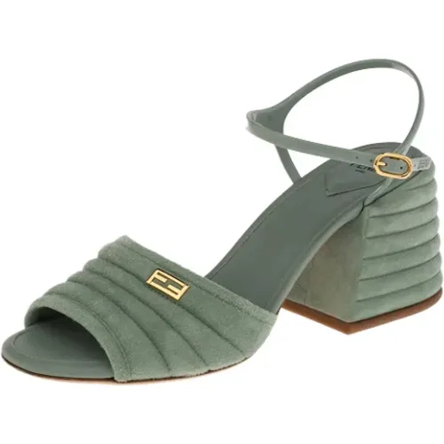 Pre-owned Suede sandals , female, Sizes: 6 UK - Fendi Vintage - Modalova