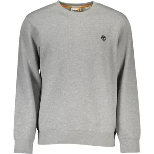 Logo Sweatshirt Casual Style Grau , Herren, Größe: XL - Timberland - Modalova