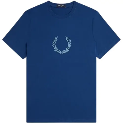 Cotton Jersey Crown Shirt , male, Sizes: L, 2XL, XL, M - Fred Perry - Modalova