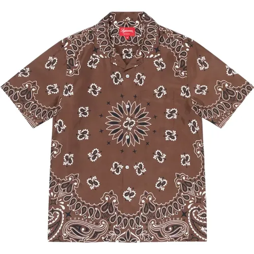 Limited Edition Bandana Silk Shirt , male, Sizes: XL, M - Supreme - Modalova