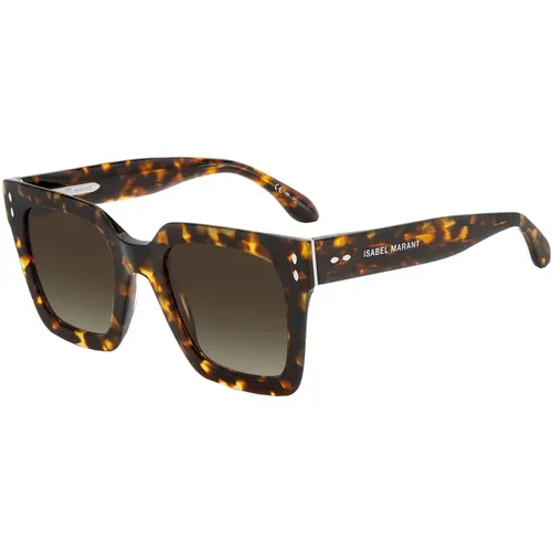 Havana Sunglasses with Shaded Lenses , female, Sizes: 51 MM - Isabel marant - Modalova