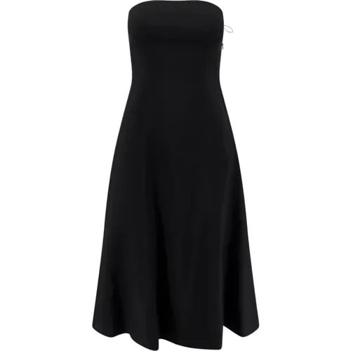 Flared Dress with Zipper Closure , female, Sizes: L - Semicouture - Modalova
