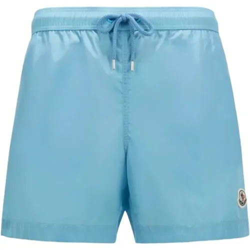 Light Swim Shorts with Logo Patch , male, Sizes: L - Moncler - Modalova