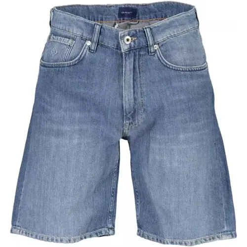 Sommerbrise verblasste Bermuda Jeans , Herren, Größe: W35 - Gant - Modalova