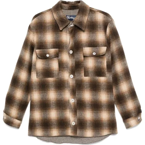 Reversible Check Pattern Shirt , male, Sizes: M, S, L - Family First - Modalova