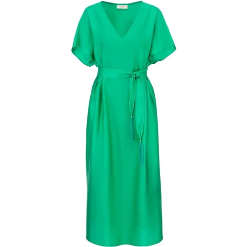 Solid Color Dress , female, Sizes: XS - IVI - Modalova