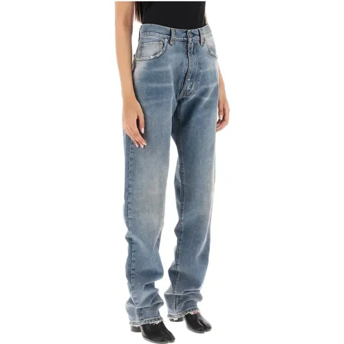 Lockere Jeans mit geradem Schnitt , Damen, Größe: W27 - Maison Margiela - Modalova