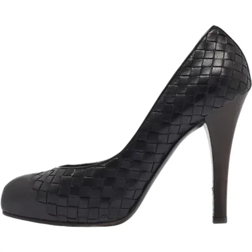 Pre-owned Leather heels , female, Sizes: 7 UK - Bottega Veneta Vintage - Modalova