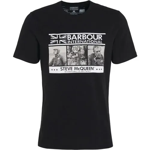 Steve McQueen Charge T-Shirt Schwarz - Barbour - Modalova