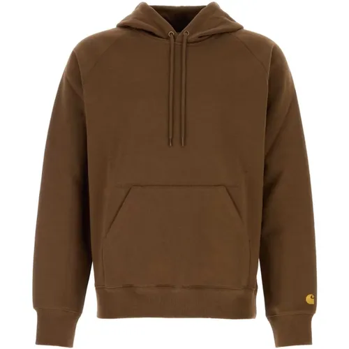 Kapuzenpullover in Schokolade , Herren, Größe: 2XL - Carhartt WIP - Modalova