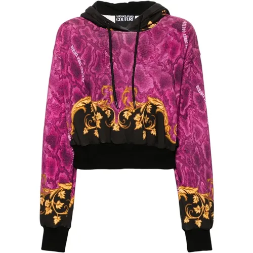 Goldener Damen-Sweatshirt Aw24 - Versace Jeans Couture - Modalova