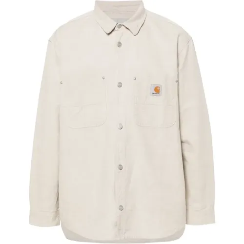 Canvas Logo Patch Shirt , male, Sizes: L - Carhartt WIP - Modalova